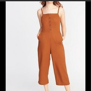 Old Navy Rust Jumpsuit with buttons